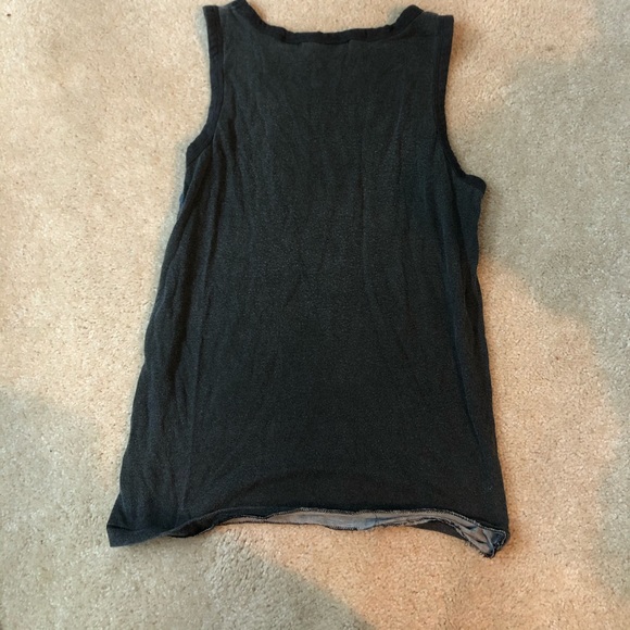 Grey Tank Top With Colorful Stripes - Picture 3 of 3